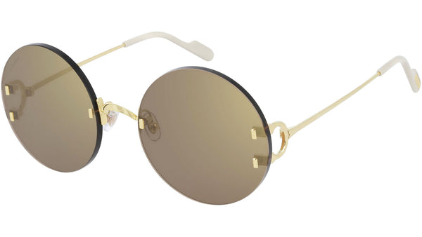 Cartier CT0152S 003 Shiny Gold Sunglasses