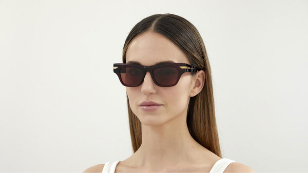 Bottega Veneta Women's Transparent Cat-Eye Frame Sunglasses