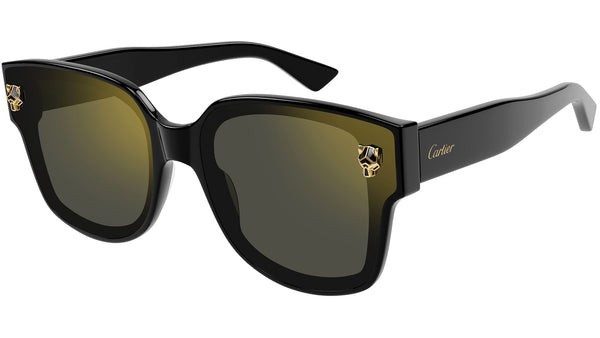 Cartier CT0357S 001 Black Grey Sunglasses