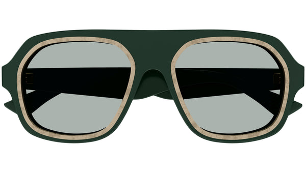 Gucci Eyewear Oversized Aviator Mask Sunglasses