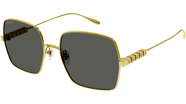 Gucci GG0414S 001 Sunglasses Gold 60mm