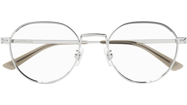 Montblanc MB0310OA 003 Eyeglasses Shiny Silver