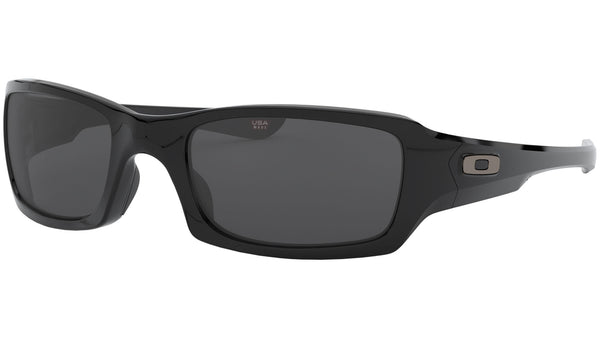 Oakley OO9238 Fives Squared® 54 Black Iridium Polarized & Polished Black Polarized  Sunglasses