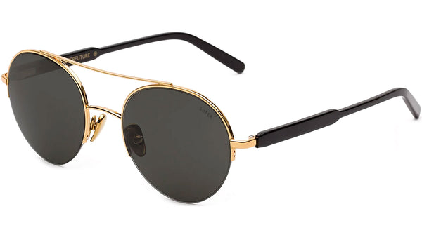 Retrosuperfuture Cooper KD6 Sunglasses Black And Gold