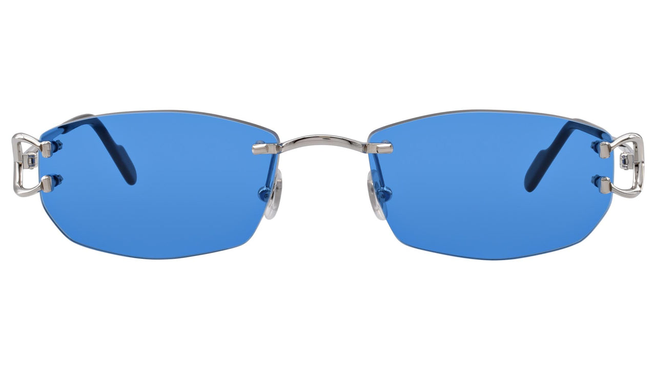 CT0344O shiny silver Custom Lens Celebrity blue