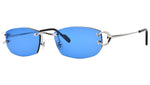 CT0344O shiny silver Custom Lens Celebrity blue