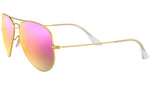 Aviator Flash Lenses RB3025 112/4T Gold Cyclamen Flash