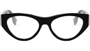 Fendi First FE50092I 001 Black Cat Eye Eyeglasses