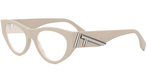 Fendi First FE50092I 057 White Cat Eye Eyeglasses