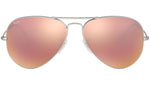 Aviator Flash Lenses RB3025 019/Z2 Matte Silver Copper