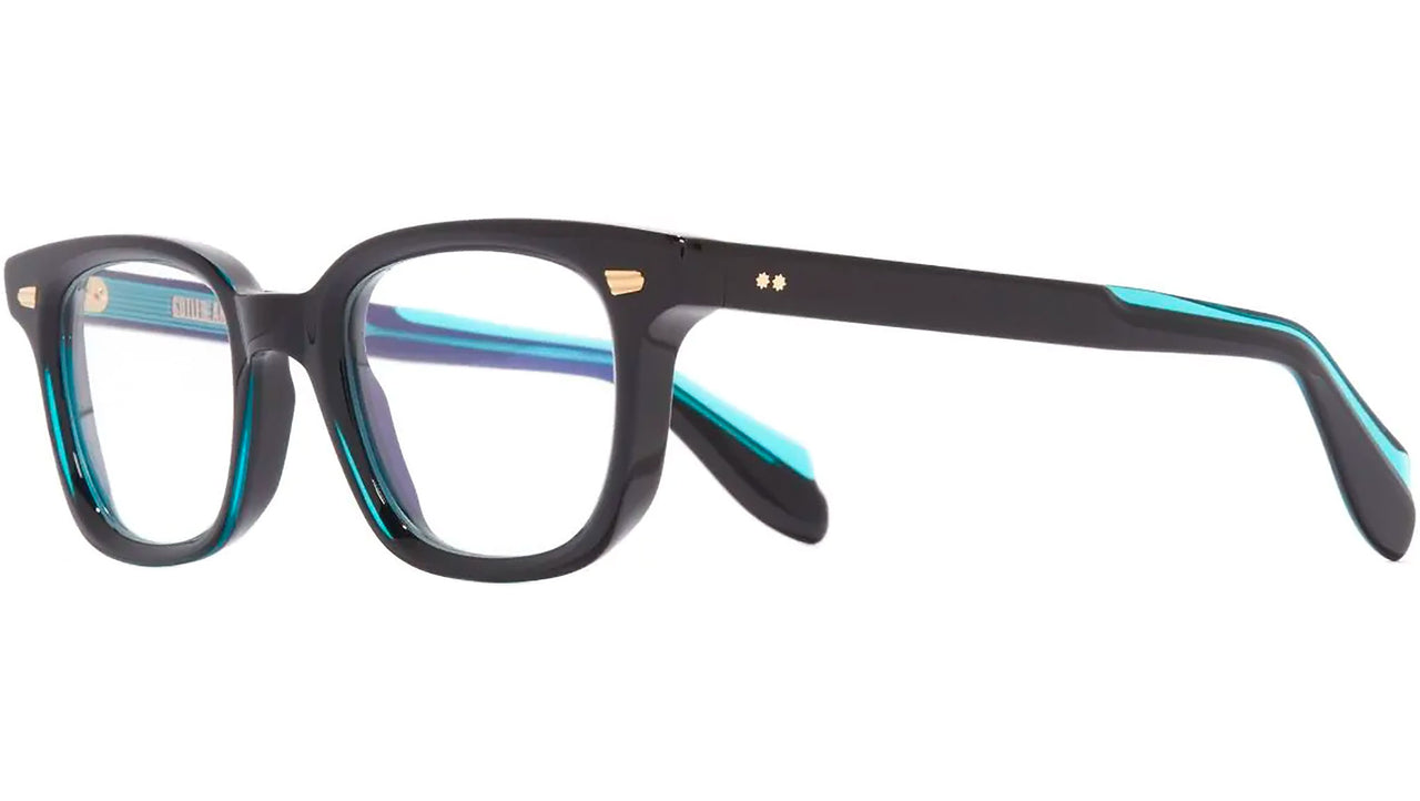 9521 Optical 01 Teal on Black