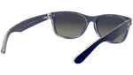 New Wayfarer Color Mix RB2132 matte blue on transparent