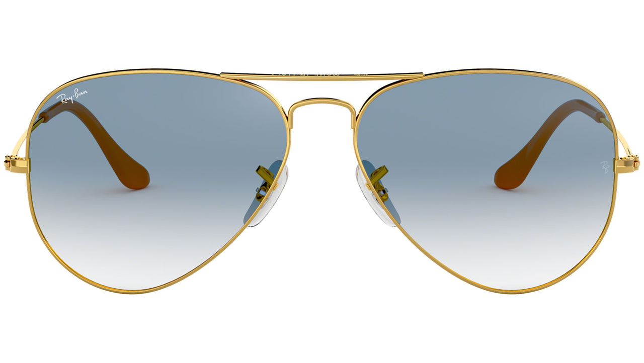 Aviator Gradient RB3025 001/3F Gold Blue