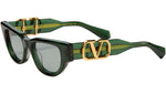 V DUE green v-light gold