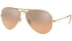 Aviator Gradient RB3025 001/3E Gold Silver