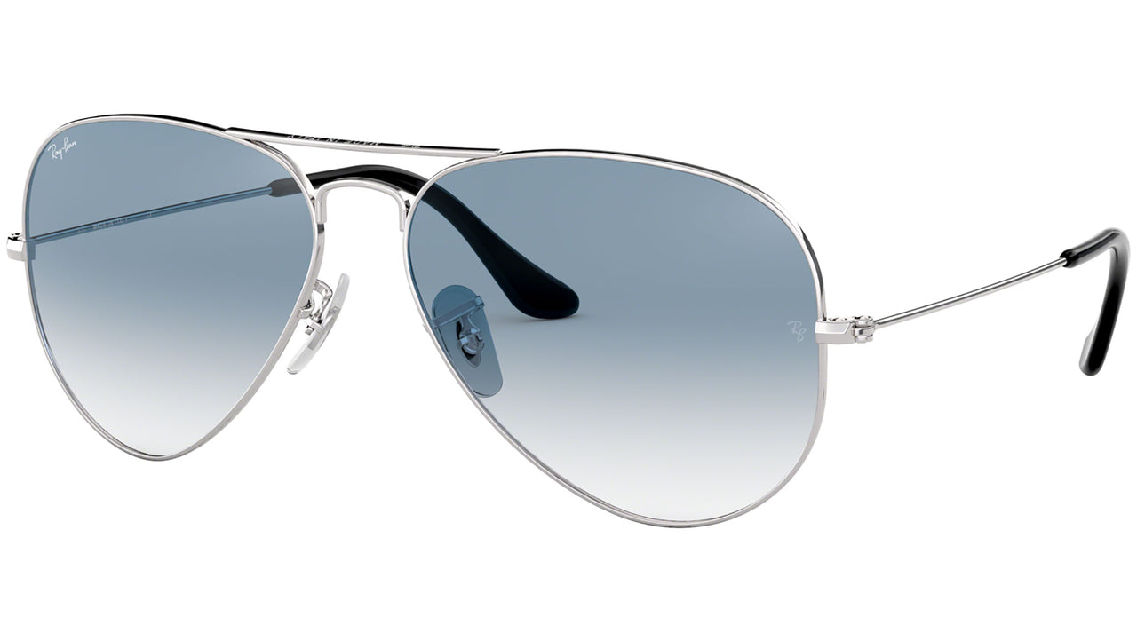 Aviator Gradient RB3025 003/3F Silver Blue