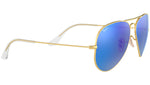 Aviator Flash Lenses RB3025 112/17 Matte Gold Blue