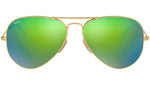 Aviator Flash Lenses RB3025 112/19 Matte Gold Green