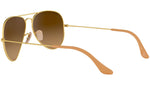 Aviator Gradient RB3025 112/M2 Gold Brown