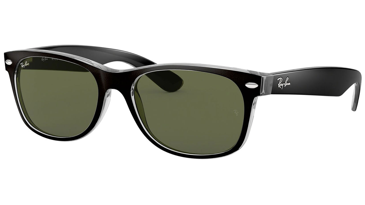 New Wayfarer Color Mix RB2132 black on transparent