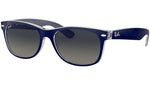 New Wayfarer Color Mix RB2132 matte blue on transparent