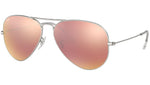 Aviator Flash Lenses RB3025 019/Z2 Matte Silver Copper