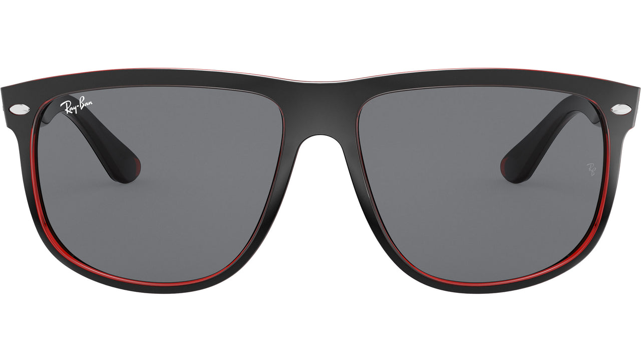 Boyfriend RB4147 617187 matte black on transparent red