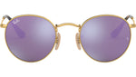 Round Flat Lenses RB3447 gold lilac