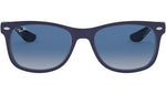 New Wayfarer RJ9052S 70234L matte blue on transparent