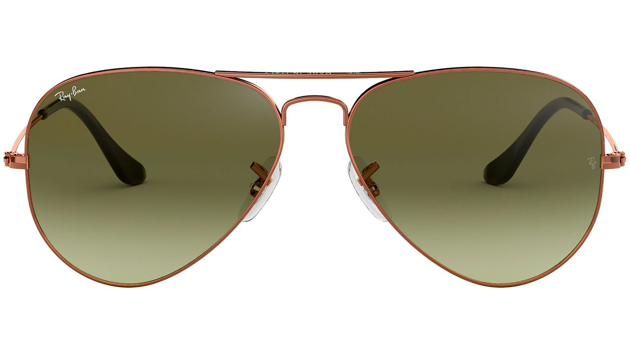 Aviator Gradient RB3025 9002A6 Bronze Green