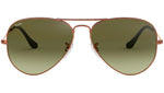 Aviator Gradient RB3025 9002A6 Bronze Green