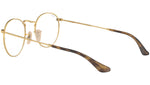 Round Metal Optics RB3447V gold on top havana