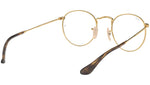 Round Metal Optics RB3447V gold on top havana