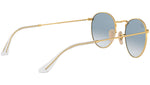 Round Flat Lenses RB3447N gold azure