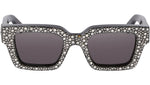 Virgil L Rhinestones Silver Dark Grey