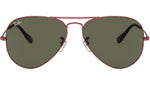 Aviator Classic RB3025 918831 Red Metal Green