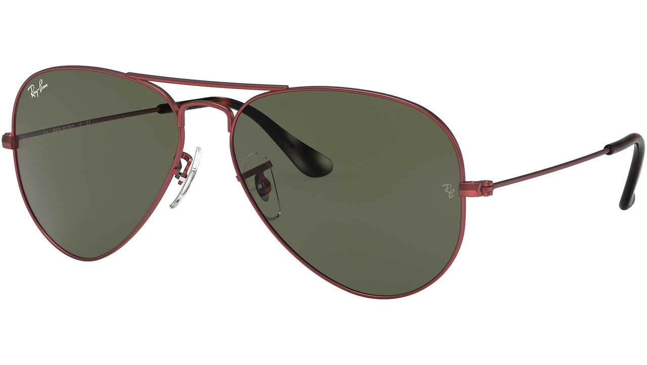 Aviator Classic RB3025 918831 Red Metal Green