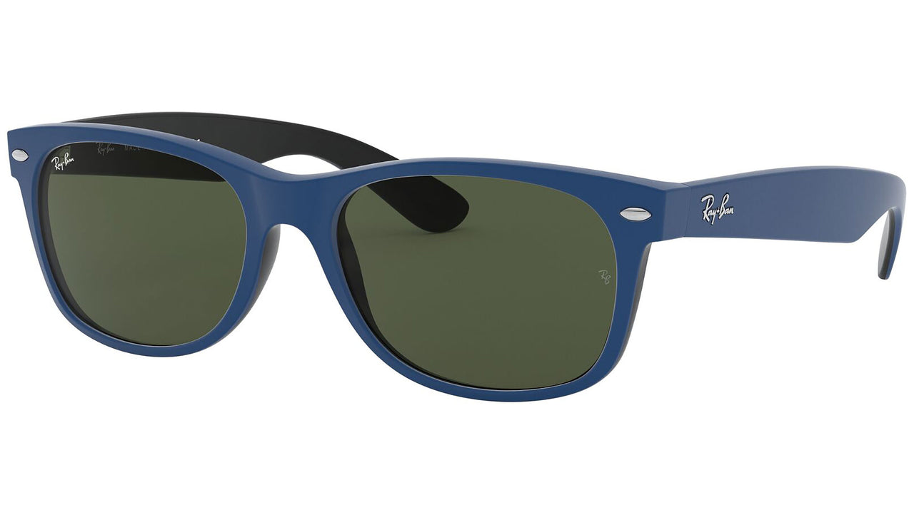 New Wayfarer Color Mix RB2132 rubber blue on black