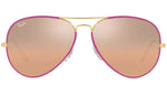 Aviator Full Color Legend RB3025JM 91963E Violet Silver Pink