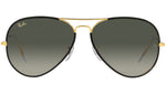 Aviator Full Color Legend RB3025JM 919671 Black On Gold