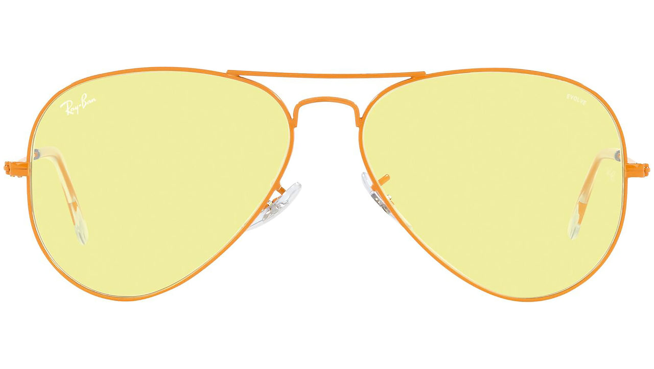 Aviator Solid Evolve RB3025 9220T4 Orange Yellow Red