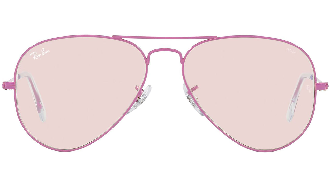 Aviator Solid Evolve RB3025 9224T5 Violet Pink