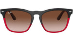 Steve RB4487 663113 grey on transparent red