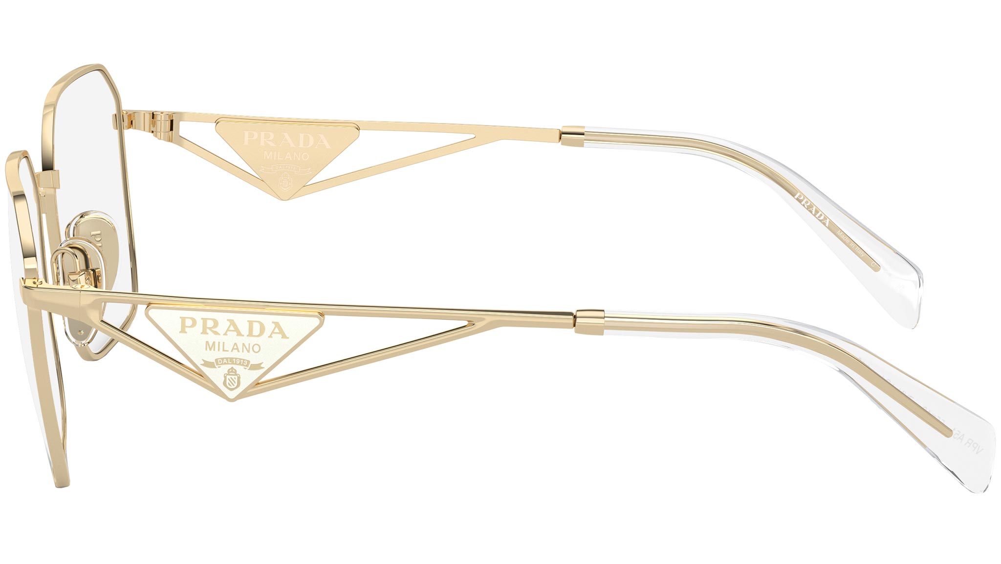 Prada PR A51V Eyeglasses ZVN1O1 Pale Gold