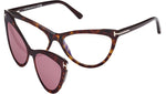 Clip-on FT5896-B 052 Dark Havana