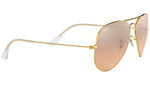 Aviator Gradient RB3025 001/3E Gold Silver