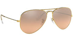 Aviator Gradient RB3025 001/3E Gold Silver Pink