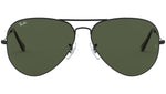 Aviator Large Metal II RB3026 L2821 Black Green