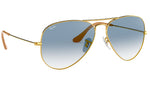 Aviator Gradient RB3025 001/3F Gold Blue