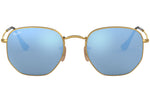 Hexagonal Flat Lenses RB3548N gold light blue